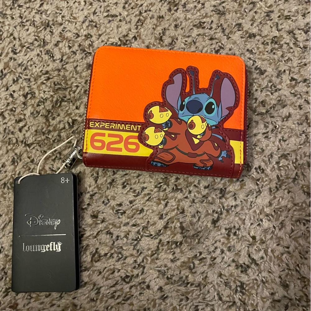 NWT Disney Stitch Loungefly Experiment 626 Wallet